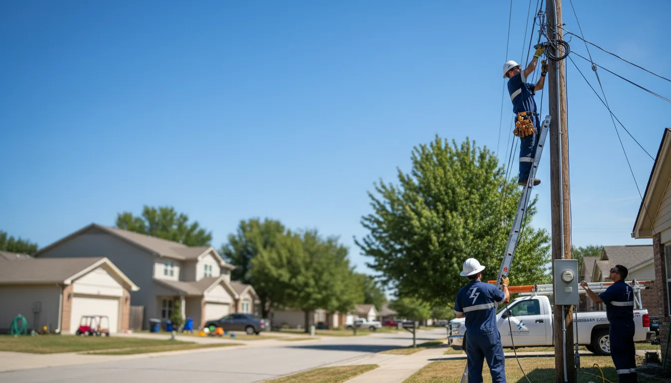 Residential electrician providing installation services in Oswego, KS